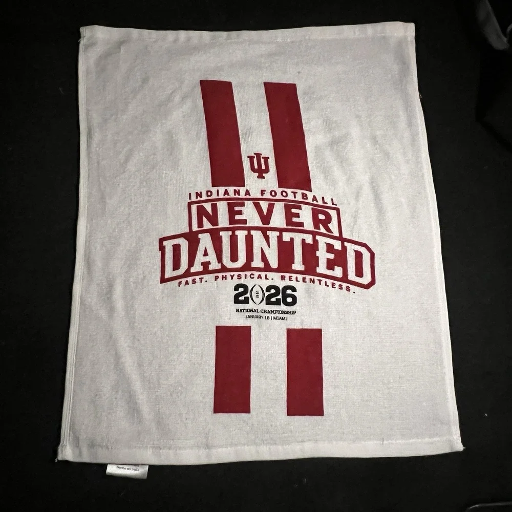 IU Football National Championship Rally Towel 2026 HOOSIERS Cignetti Natty Miami